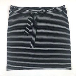 NWT Loft Striped Skirt, Black & White, Size X Large